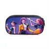 Bolsa de papelería multicapa para grupo de chicas K-Pop transfronterizo, estuche para lápices, gran capacidad para almacenamiento de papelería, caja de lápices