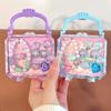 Pulsera de cuentas de colores de alta textura nueva caja de joyería decorativa para niños traje de accesorios para el cabello de dibujos animados caja de regalo para bebé lote de fábrica