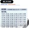 Calibrador de espesores 0.01-5mm calibrador de tapones regla de tapones medidor de espesores medidor de holgura herramienta de ajuste de válvulas MLA10
