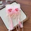 Par de Accesorios para el Cabello Rosas con Borlas Estilo Nacional Infantil Año Nuevo Año Nuevo Lunar Pasador Antiguo Diadema para Niñas Bebés Hanfu Pasador