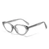 Montura de Gafas Retro Coreana de Gato para Hombres y Mujeres 87004 Sencilla Ins de Gama Alta con Aspecto Adelgazante Montura de Gafas para Miopía con Filtro de Luz Azul