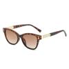 2022 Otoño Nuevo Marco cuadrado ojo de gato Personalidad europea y americana Pasarela Cadena Gafas de sol ins Celebridad de Internet Mismo estilo gafas de sol