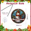 TYU549-568 Colgante Navidad Yeti Acrílico Cadena de Hierro Colgante Vacaciones Ventana Porche Adorno Decorativo