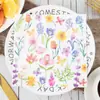 Estilo Pastoral Europeo Servilleta Estampada Tema Celebración Fiesta Servilleta Floral Pañuelo Decorativo Cuadrado de Papel para Servilletas Venta al por Mayor