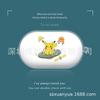 Adequado para Capa de Fone de Ouvido Tangmai W0 Capa Protetora de Fone de Ouvido Bluetooth Sem Fio Capa Macia Transparente de TPU Padrão de Desenho Animado Personalizado