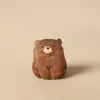 Figuritas Creativas de Oso de Madera Hechas a Mano, Lindos Animales Pequeños Tallados en Madera Maciza, Artesanías Decorativas de Escritorio, Venta al por Mayor de Regalos