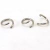 Accesorios de anillo abierto de acero inoxidable directo de fábrica, accesorios para pulsera y collar con baño de vacío de acero de titanio de oro de 18 quilates