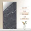 Azulejo Cerâmico de Luxo Guangdong 750X1500 Cinza Preto Brilhante com Padrão de Pedra para Sala de Estar, Sala de Jantar, Ktv, Azulejos de Parede e Piso com Textura de Mármore Branco