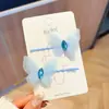 Internet-famoso Princesa Pequena Fita Bow Hairpin Crianças Menina Hanfu Purple Hairpin Acessórios de cabelo das meninas