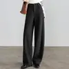 Pantalones de Mamá Primavera, Otoño e Invierno Sueltos de Cintura Alta Rectos, Pantalones Casuales de Nuevo Estilo, Pantalones para Mujeres de Mediana Edad y Mayores