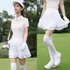 Pgm Golf Falda de Tenis de Primavera/Verano para Mujer Falda Corta Falda Leggings Conjunto de Ropa de Golf para Mujer