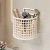Suporte para escova de dentes para banheiro, montado na parede, sem necessidade de furar, porta-pasta de dente e pente, organizador de armazenamento de lâminas montado na parede