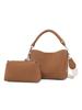 Bolsa feminina 2023 nova moda bolsa de duas peças cor sólida bolsa grande capacidade bolsa de ombro all-match