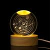 Bolas de Cristal Talladas Internamente con Varios Patrones, Luces Nocturnas de Carga Directa, Adornos Luminosos, Regalos Que A los Jóvenes Les Encantan