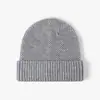 Gorro de Lana Grueso de Punto para Primavera y Otoño, Cálido, Protector de Orejas, Unisex, Transfronterizo, Versátil para Exteriores, Casual, Viajes