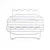 Rejilla para Freidora de Aire Accesorio para Freidora de Aire, Accesorios Multiusos Rejilla Metálica de Doble Capa con 4 Brochetas, Rejilla de Doble Capa con Brochetas, Soporte Metálico Apilable