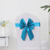 Respaldo de Silla Flor Lazo Elástico Libre Boda Banquete de Boda Hotel Funda de Silla de Hotel Decoración Lavable Cinta Cinta