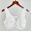 Ropa interior de lactancia verano delgada copa de algodón suave abertura frontal con botones chaleco de alimentación talla grande para mujer mediana edad y anciana sujetador de tela para el sudor venta al por mayor