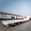 Suministros del Fabricante Remolque Semirremolque de Plataforma Baja de 3 Ejes 60/80 Toneladas Remolque de Plataforma Plana para Transporte de Contenedores de 13m
