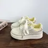 Tenis Blancos de Suela Gruesa para Mujer, Zapatos Estilo Nuevo Primavera 2026, Tenis de Nicho Modernos y Versátiles, Mocasines Deportivos Casuales