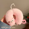 Pingente de Pelúcia Desenho Animado Fofo Panda Coelho Boneca Chaveiro Decoração de Mochila de Estudante Presente Atacado em Estoque