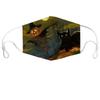 Máscara de Halloween 3D com Impressão Digital de Algodão à Prova de Poeira, Venda Quente Transfronteiriça, Máscara Universal Personalizada para Adultos e Crianças