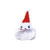 Chapéu de boneco de neve de pelúcia para animais de estimação de Natal, chapéu de fantasia festivo para gatos e cães, chapéus temáticos de Natal para atacado para gatos e cães