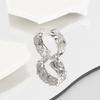 Anillo cóncavo-convexo liso de moda coreana INS, abierto, para novias, estudiantes, anillo geométrico, joyería para damas, fabricantes al por mayor