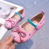 Sapatos de Couro para Meninas 2026 Outono Novo Versão Coreana Retro Confortáveis Versáteis Mocassins para Meninas Pequenas Sola Macia Sapatos Individuais