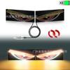 Nuevo producto Ojo del Diablo Automotriz Universal LED Luz Decorativa Panel de Luz Luz Decorativa Personalizada 11 Modos USB