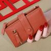 2023 Nuevo Versátil de Alto sentido nicho Cartera de Mediana longitud para Mujer al por mayor transfronterizo hebilla bolso de mano tipo clutch para mujer