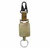 Fivela retrátil de alta elasticidade para mochilas, alça anti-perda, chaveiro multifuncional, fivela antifurto, fácil de puxar