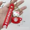 Set Grande Sanrio para Starbucks Transfronterizo Llavero Colgante de Kuromi Sanrio Colgante de Taza Accesorios para Bolsos