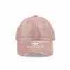 Gorra de Béisbol Azul Desgastada Estilo Retro Americano Nueva Llegada Primavera para Mujer Versátil Ampliada Profundizada Bordado de Letras Agujero Gorra de Pato