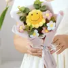 Producto Terminado de Girasol Tejido a Mano, Ramo de Hilo, Regalo de Vacaciones, Flores Artificiales Tejidas Simuladas, Venta al por Mayor Transfronteriza
