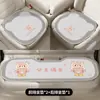 Cojín de Asiento de Coche Lindo de Dibujos Animados para Todas las Estaciones, Cojín de Asiento Oso Esponjoso Corazón de Niña, Cojín Protector de Asiento de una Pieza