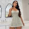 Comercio exterior transfronterizo nueva ropa interior sexy tentación sexy malla perspectiva camisón tirantes vestido una generación de cabello