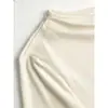 Comercio electrónico transfronterizo de otoño e invierno, estilo europeo y americano, camiseta de manga larga elegante, color liso, top base elástico