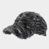 Gorra de béisbol de felpa con estampado de tigre de venta caliente para comercio electrónico transfronterizo, cara pequeña de moda para mujer, para ocio al aire libre, parasol