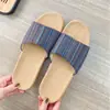 Nuevas Pantuflas de Lino 2026 para Mujer, Sandalias de Suela Gruesa de Verano para Pareja para Uso en Casa, Antideslizantes de Interior, Cómodas para Todas las Estaciones