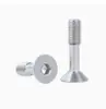 En Stock Tornillos de Acero Inoxidable 304 Din7991 de Cabeza Avellanada Hexagonal No Extraíbles M2-M8 Tornillos de Media Rosca No Extraíbles