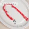 Bolso de Estilo Nuevo con Correa Tejida a Mano de Paracord, Correa de Muñeca Anticaída para Llevar, Tendencia Portátil de Cuerda Tejida Estilo Nuevo