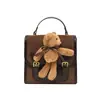 Yue Zi 2026 Otoño Temprano Nuevo Bloque de Color Bolso de Doble Hombro Estilo Escolar para Clase Viajes Moda Casual Bolso de Hombro Cruzado
