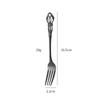 Juego de Cuchillo, Tenedor y Cuchara Vintage de Acero Inoxidable Transfronterizo con Diseño Hueco en Relieve para Hotel Estilo Palacio Cocina Occidental Cuchillo para Bistec, Tenedor, Cuchara de Postre Vajilla