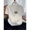 Camiseta de manga corta para mujer de algodón puro con un elegante diseño tie-dye azul, top moderno y rejuvenecedor, nuevo modelo de verano 2026