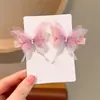 Internet-famoso Princesa Pequena Fita Bow Hairpin Crianças Menina Hanfu Purple Hairpin Acessórios de cabelo das meninas
