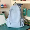 Mochila de Color Sólido Fresca y Sencilla de Nuevo Estilo 2026 para Estudiantes Universitarias, Bolsa de Viaje, Mochila Pequeña Sencilla y Ligera