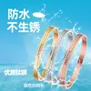 Pulsera Nicho Gama Alta Sentido No Se Desvanece Todo Combinable Joyería Lujo Ligero Acero Inoxidable Acero de Titanio Verano Transfronterizo Diamante Doble Línea