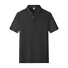 Nueva camiseta polo de algodón de oxígeno logo de empresa personalizado alta gama sensación fresca secado rápido cuello solapa camiseta verano manga corta en stock