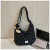 Bolsa Tote Texturizada Simples Estilo Novo Inverno 2025, Bolsa Casual Fashion com Personalidade, Bolsa de Ombro Transversal Feminina de Nicho
